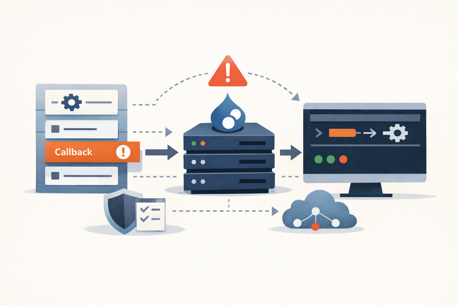 Drupalgeddon: when a data structure is allowed to name a function to call