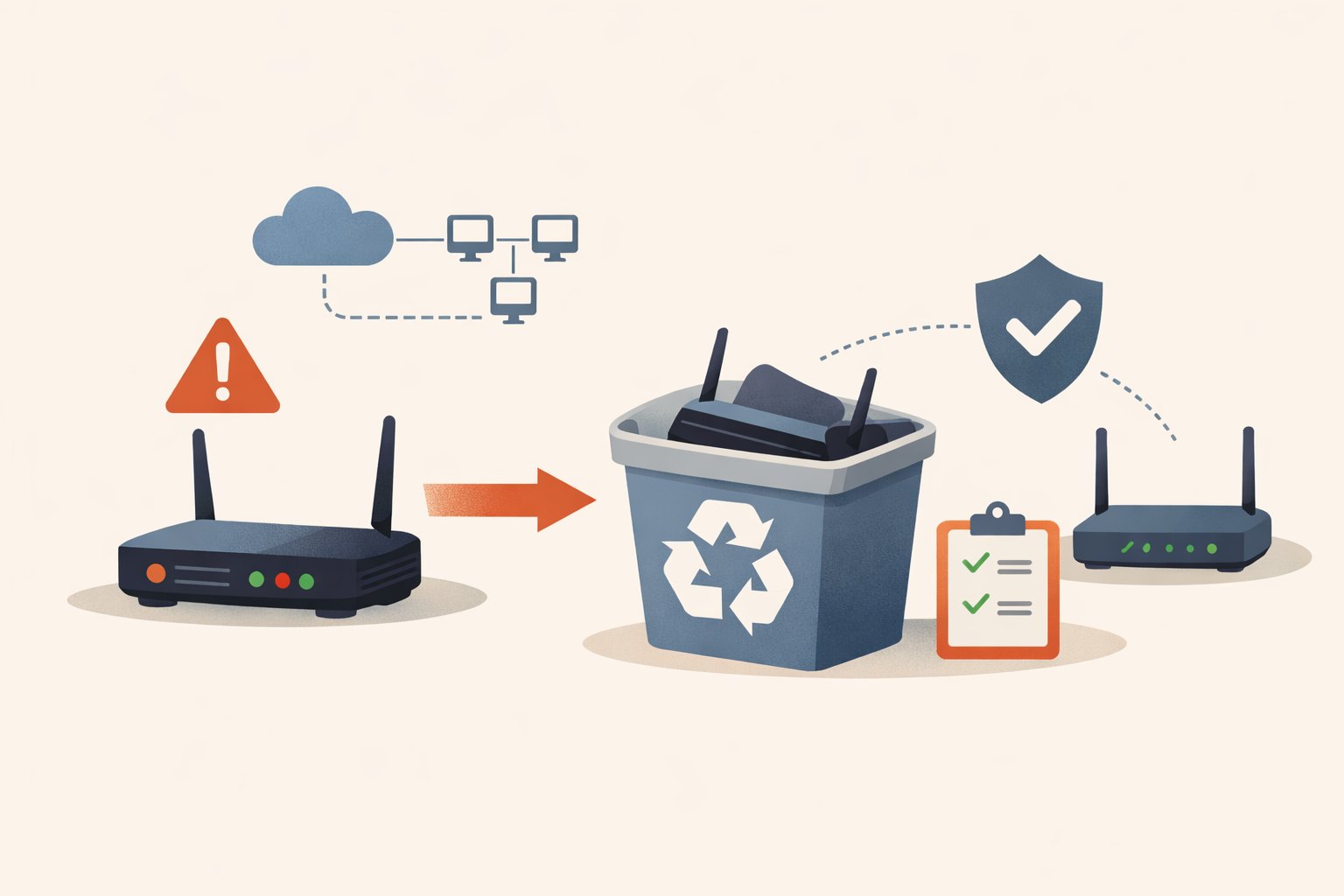 A 2017 home-router bug got a federal deadline. The fix is to throw the router away.