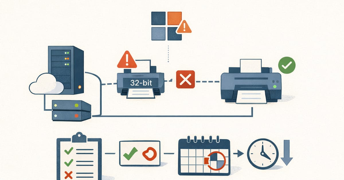 The print stack regresses on schedule | PatchDayAlert